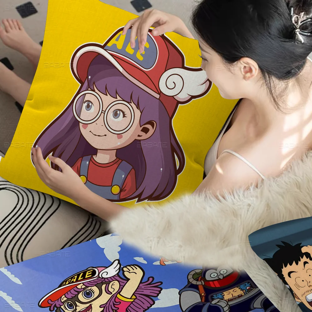 

Cartoon Dr Slump Pillow Cover Sofa Cushion Cover Home Room Decoration Children Gift