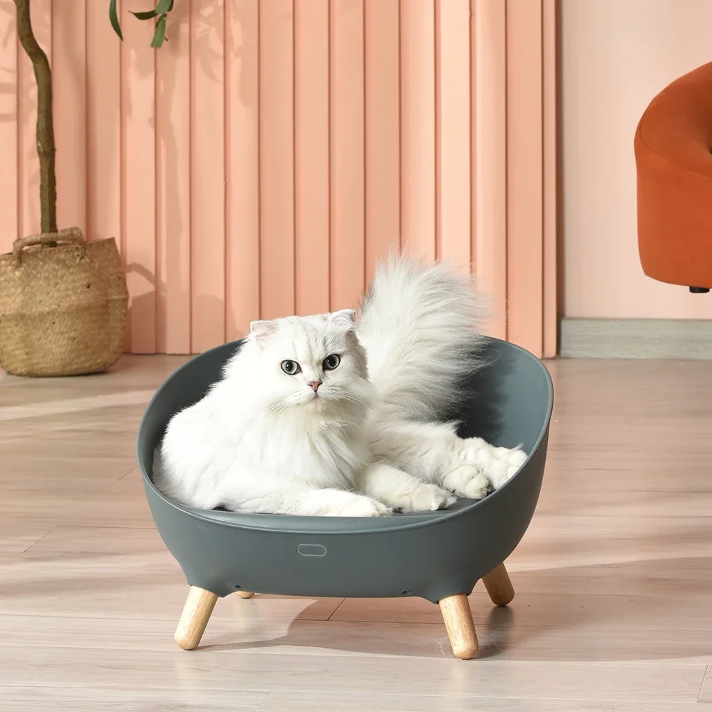 USB Type-C Cat Nest Sofa Bed Large Capacity Design Luxury Pet Toy, Eco-Friendly , Self Warming & Cooling Control