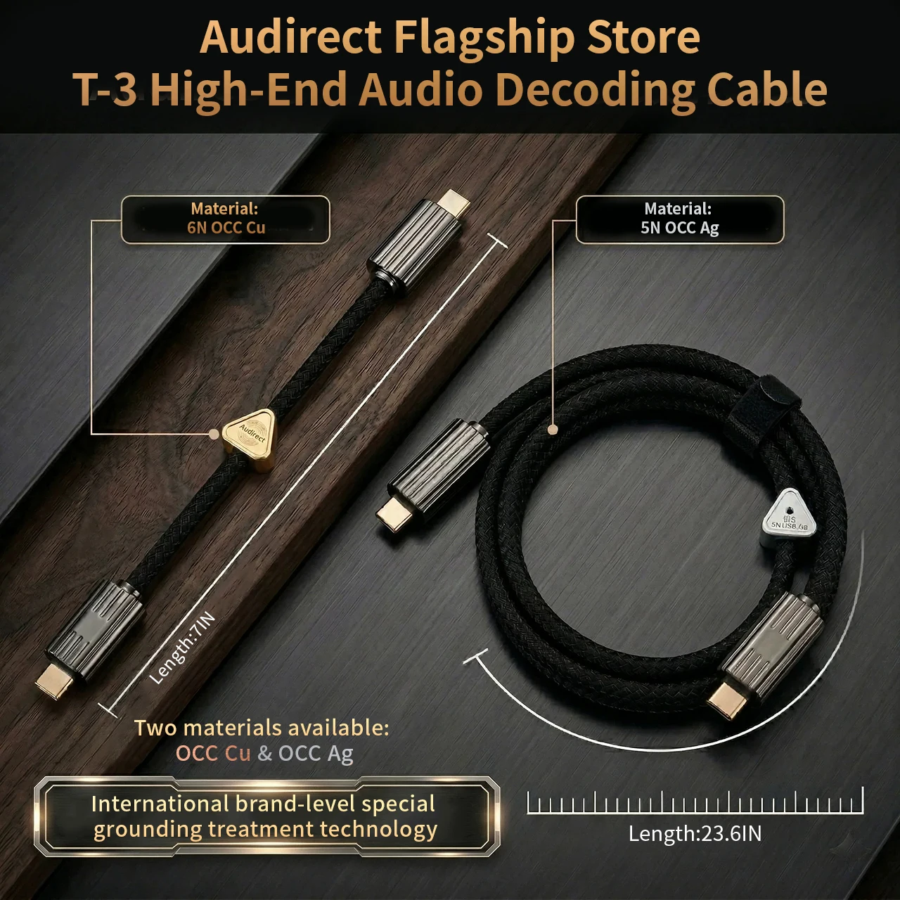 Kabel audio HiFi DAC T3 OCC Co – Audio Without Music recenzja i cena