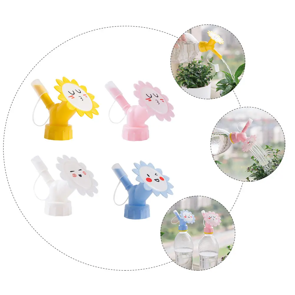 4 قطعة رؤوس رش الورود للزجاجات البلاستيكية حديقة الشتلات الرعاية Pp رذاذ فوهة زجاجة سقي أداة