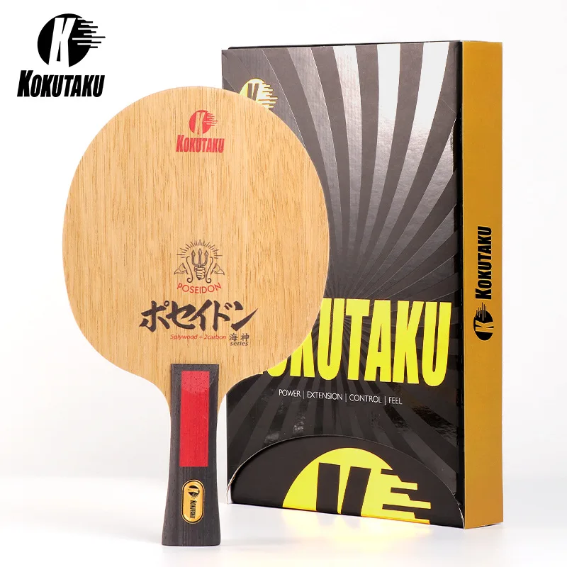

Ракетка для настольного тенниса KOKUTAKU, лезвие 5 дерева, 2 карбона, Ayous Core FL & CS, DIY весло для пинг-понга, быстрая атака и дуга с оригинальной коробкой