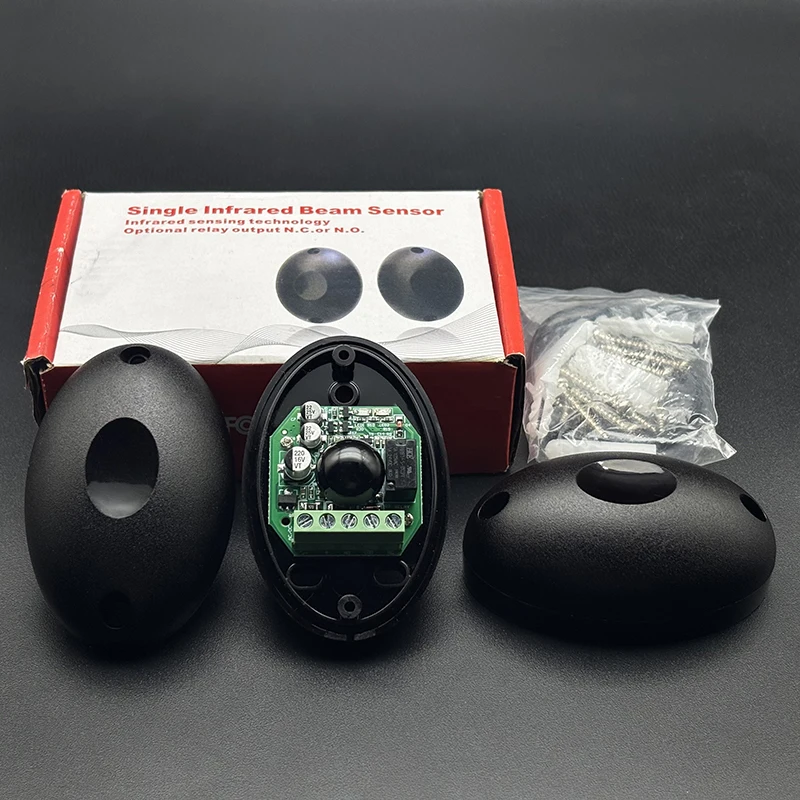 12V-24V Infrared Beam Sensor Beam Detector Gate Accessories Door Opener Anti-Pinch Sensor Door Window Alarm IP55 Waterproof