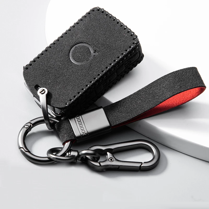 High Quality Suede Leather Car Key Case Cover For Volvo V90 V70 V50 V60 V40 XC60 XC70 XC90 XC40 C30 C70 S40 S60 S70 S80 S90 Car