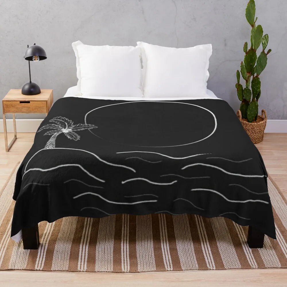 

Island in the sun Throw Blanket Hair decorative Beach Beautifuls Blankets