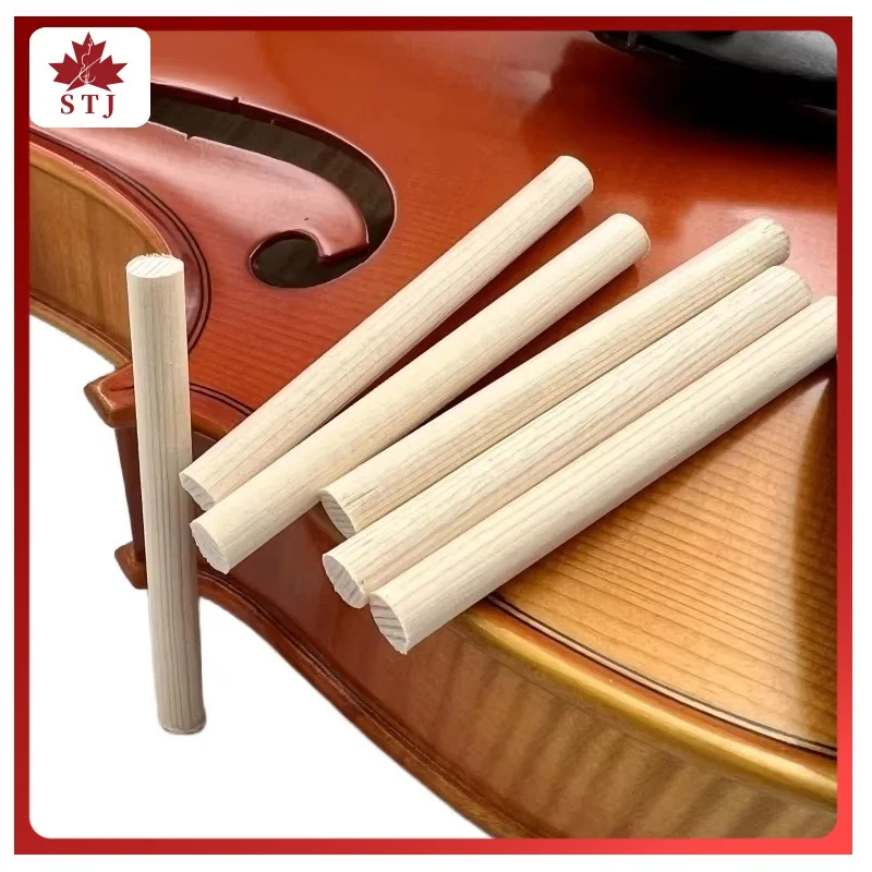 20/50pcs Violin 4/4 3/4 1/2 1/4 Sound Post Spruce Wood Bass Column Speaker Viola Cello Soundposts Fiddle Accessories Part