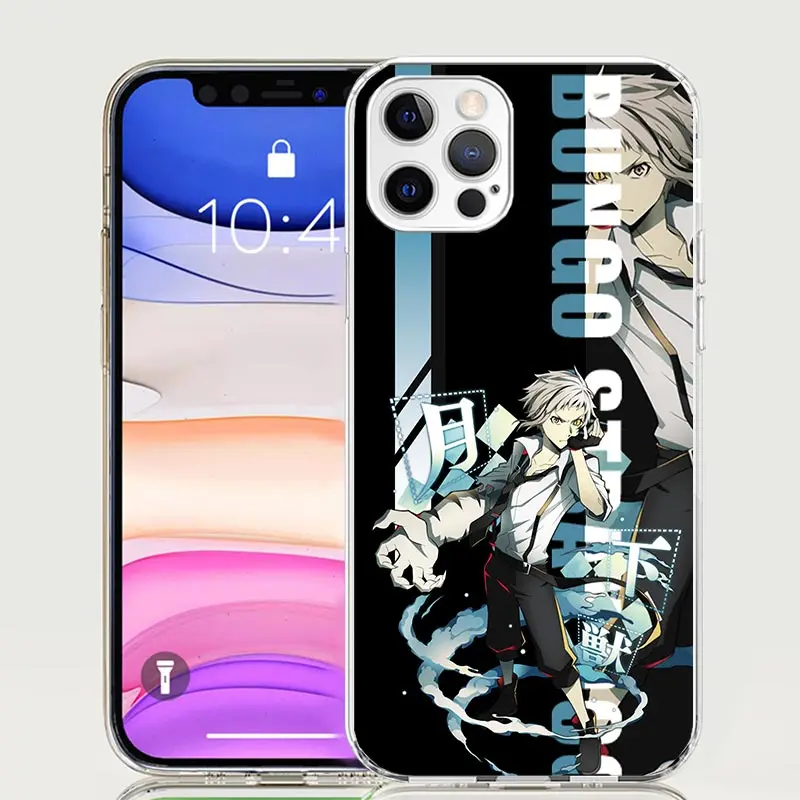 Anime Bungo Stray Dogs Phone Case For iPhone 16 15 Plus 11 14 Pro Max 13 12 Mini XS X 7 8 + SE Pattern Customized Couqe Cover 11 image 5