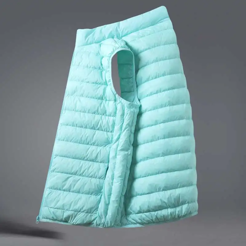 2023 Nieuwe Winter Vrouwen Mannen Pluche Warm Vest Donsjacks Mannen Winddicht Lichtgewicht Donsjacks Mannen Casual Mouwloze Parka Mannelijke