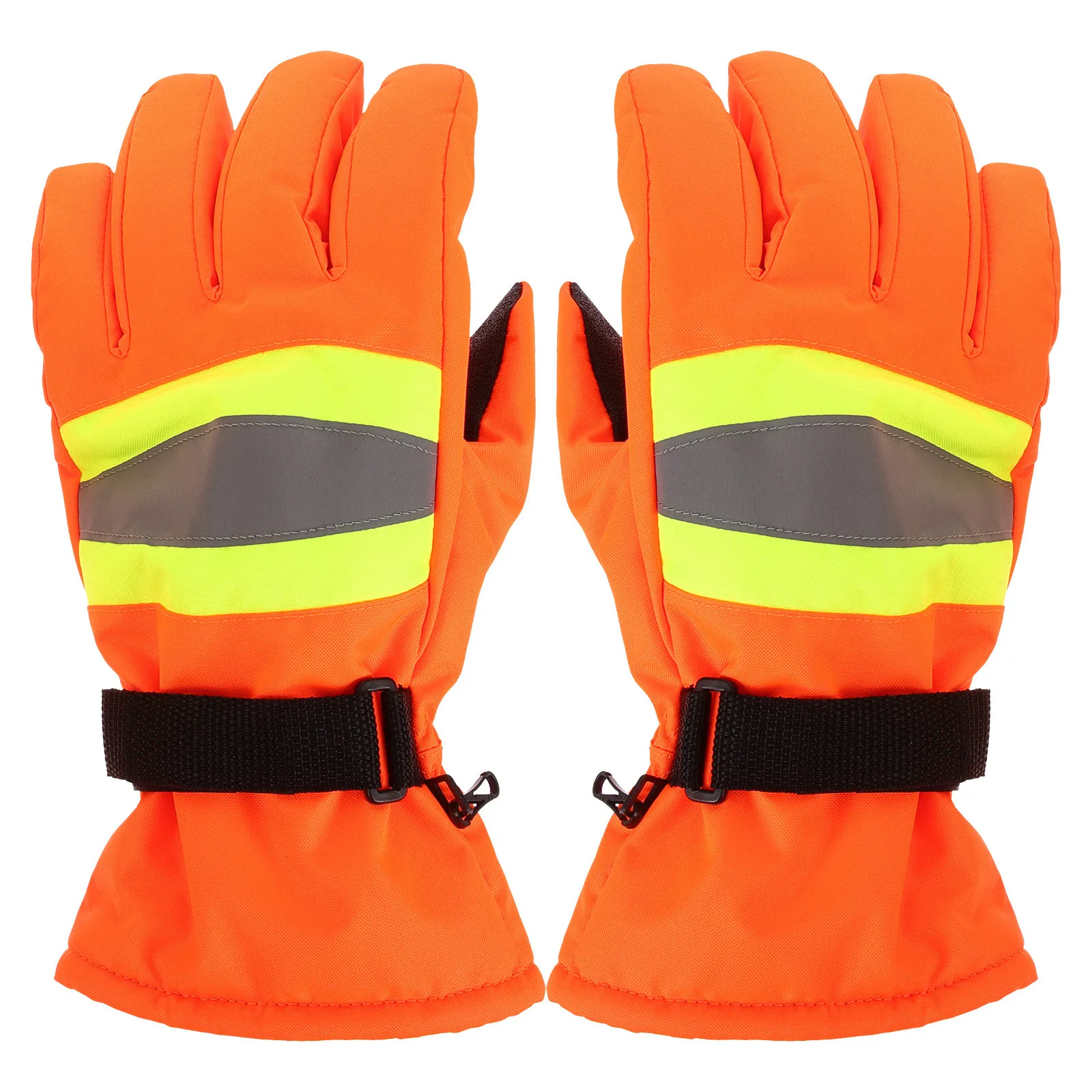 

1Pair Full Finger Gloves Breathable Warm Outdoor Gloves for Cold Weather Protective Hand Protector for Traffic Commanding Riding