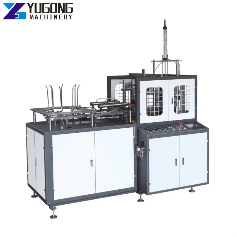 YG Fully Automatic Paper Cup Meal Box Machine Disposable Paper Meal Box Machine Packaging Box Forming Machine Price for Sale