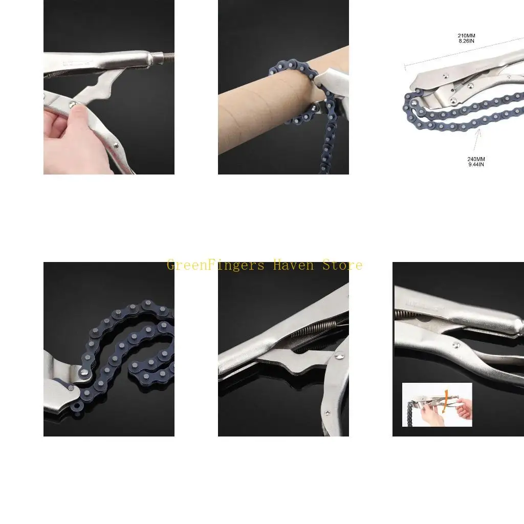 F68D Locking Grip Wrench Oil Filter Pipe Cutter Vise Chain Clamp Locking Pliers Tool