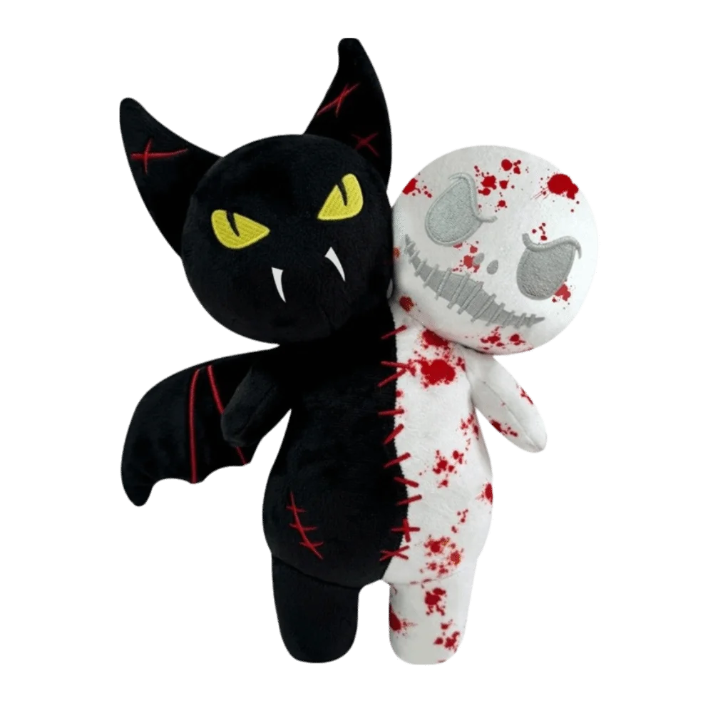 

New Halloween Plush Doll Toy Horror Style Glow in Dark Stuffed Anime Doll Pumpkin Skull Bat Stuffed Cushion Party Decor