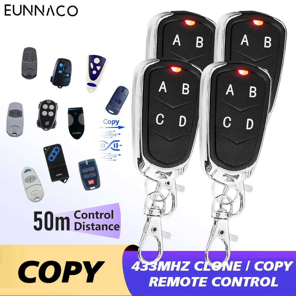 

433MHz Remote Control Electric Gate Garage Door Opener Remote Control Duplicator Fixed Rolling Code Clone Copy Car Key