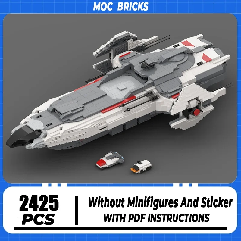 Moc Building Bricks Military Space Arm Expedition WarShip Model Technology Modular Blocks Construstion Toy DIY Set Assembly Gift