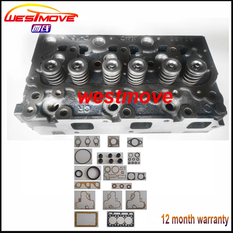 complete cylinder head assembly assy for KUBOTA engine : D1703 with full gasket