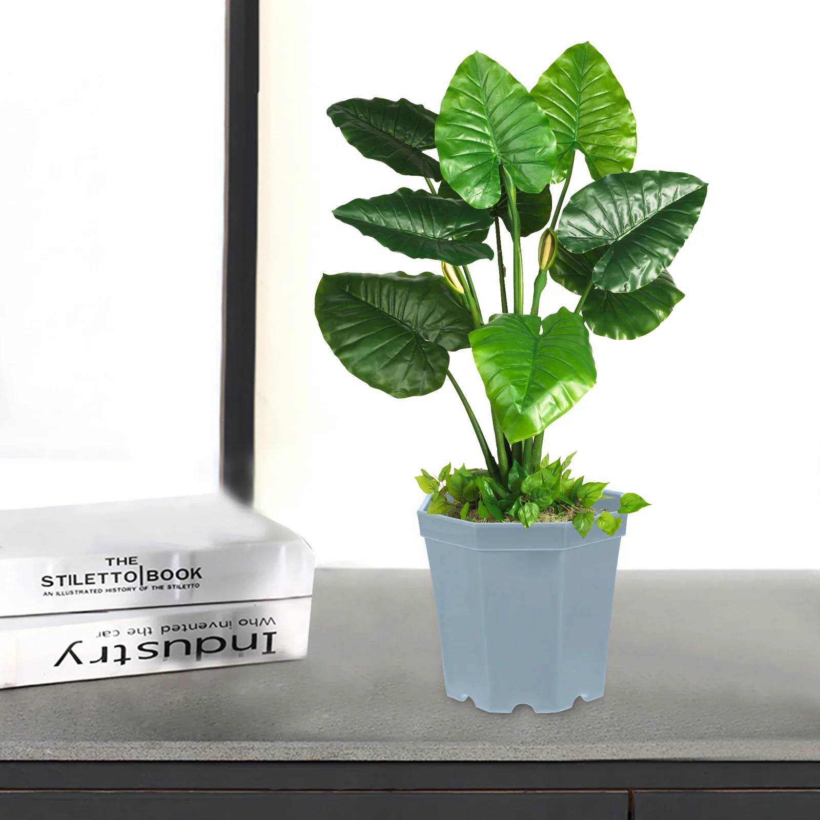 

5pcs Large Plastic Flower Pot Lightweight Durable Modern Planter For Succulents Bonsai Indoor Outdoor Decor Plastic Flowerpot