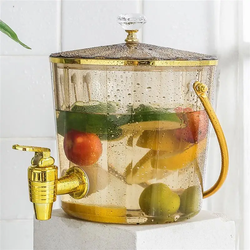 

Juices Dispenser Storage Drink Container Beverage Bucket Drinks Drink Container with Spigot Juices Storage Holder with