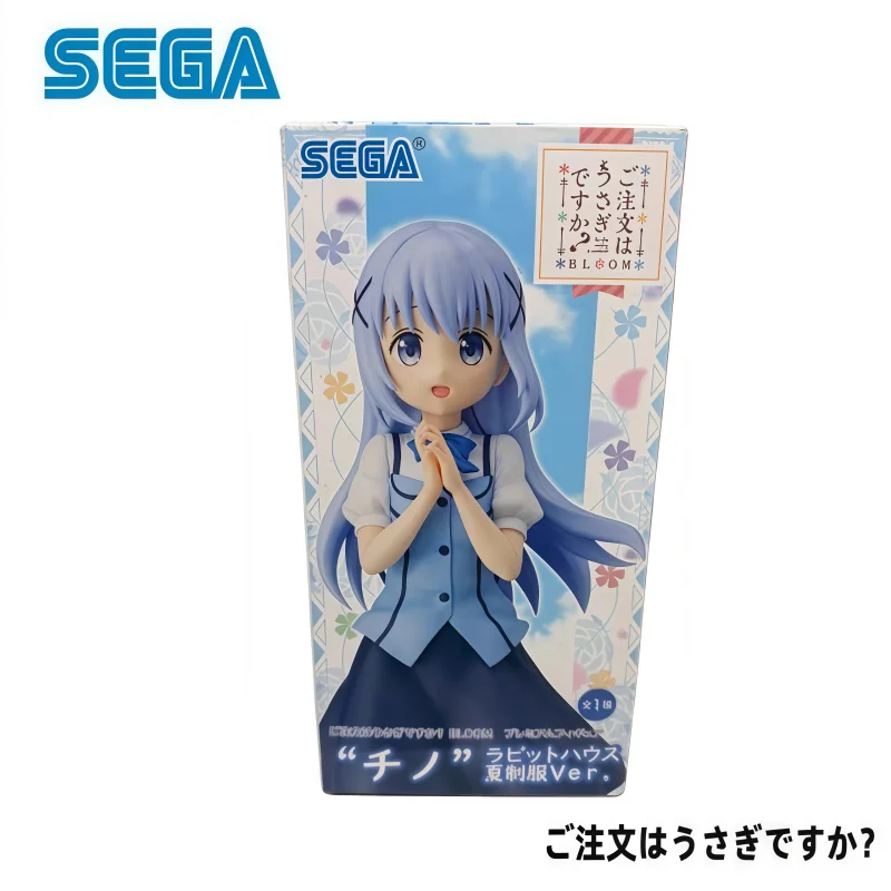 Na stanie 100% Oryginalna Figurka Akcji SEGA Is The Order A Rabbit Kafuu Chino Model Lalka Fabrycznie Nowa w Pudełku Gadżety Animacyjne