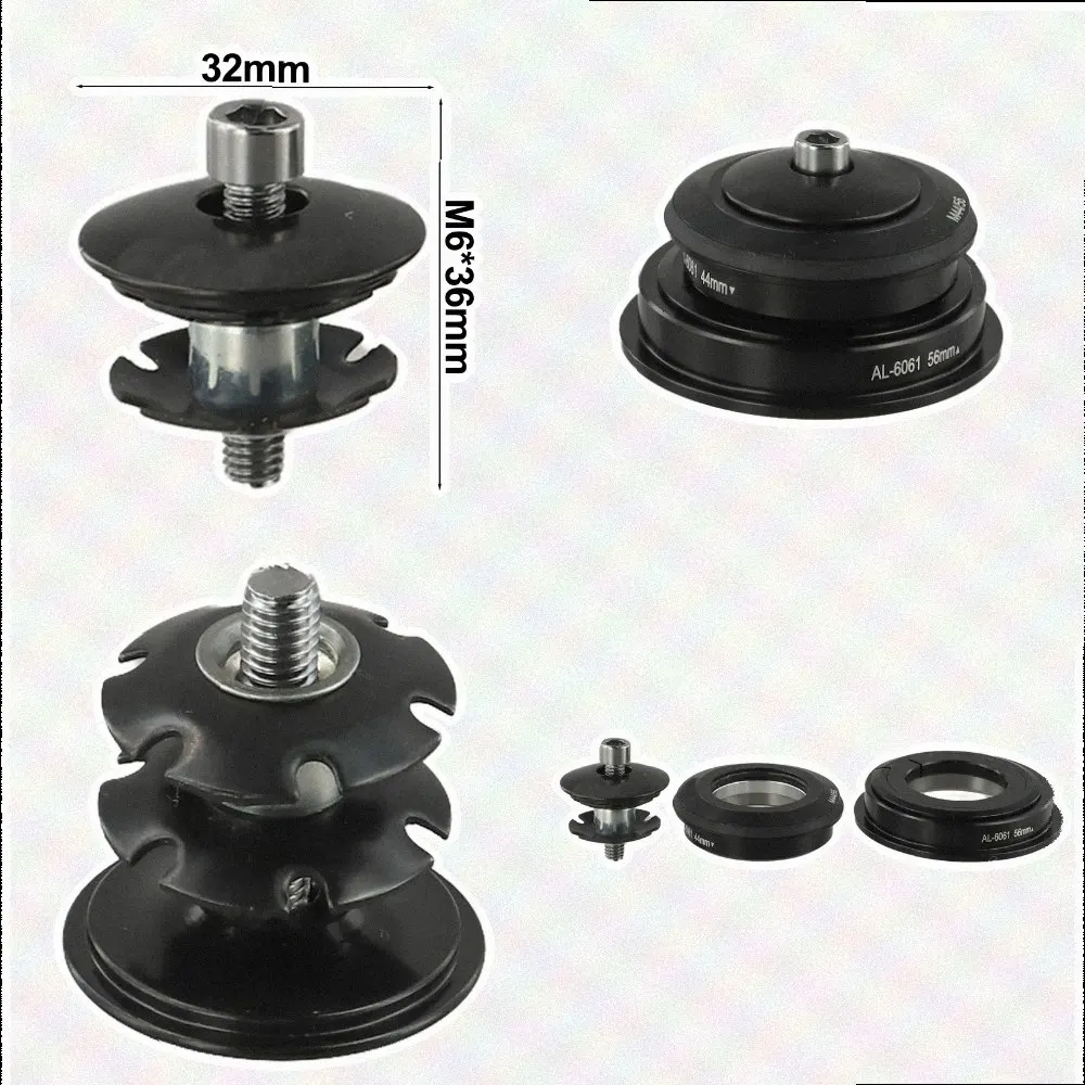 As Pictures Show for Mountain Bike Bicycle Headset Tapered Bearing Mtb User-friendly Installation 39.8mm Outer Diameter