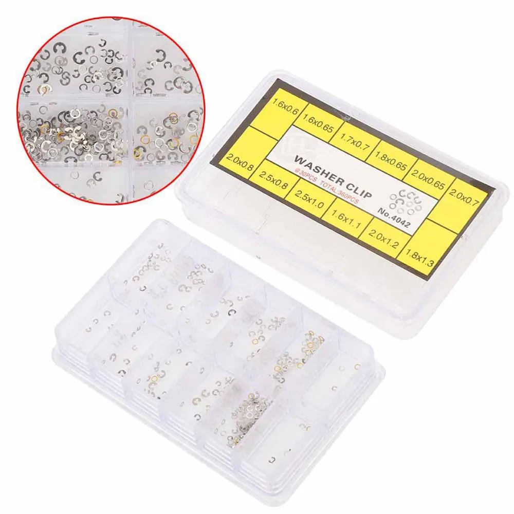 Convenient 12 Styles Watch Spring Metal Boxed Watch Parts Assorted Calendar Washer Movement Fix
