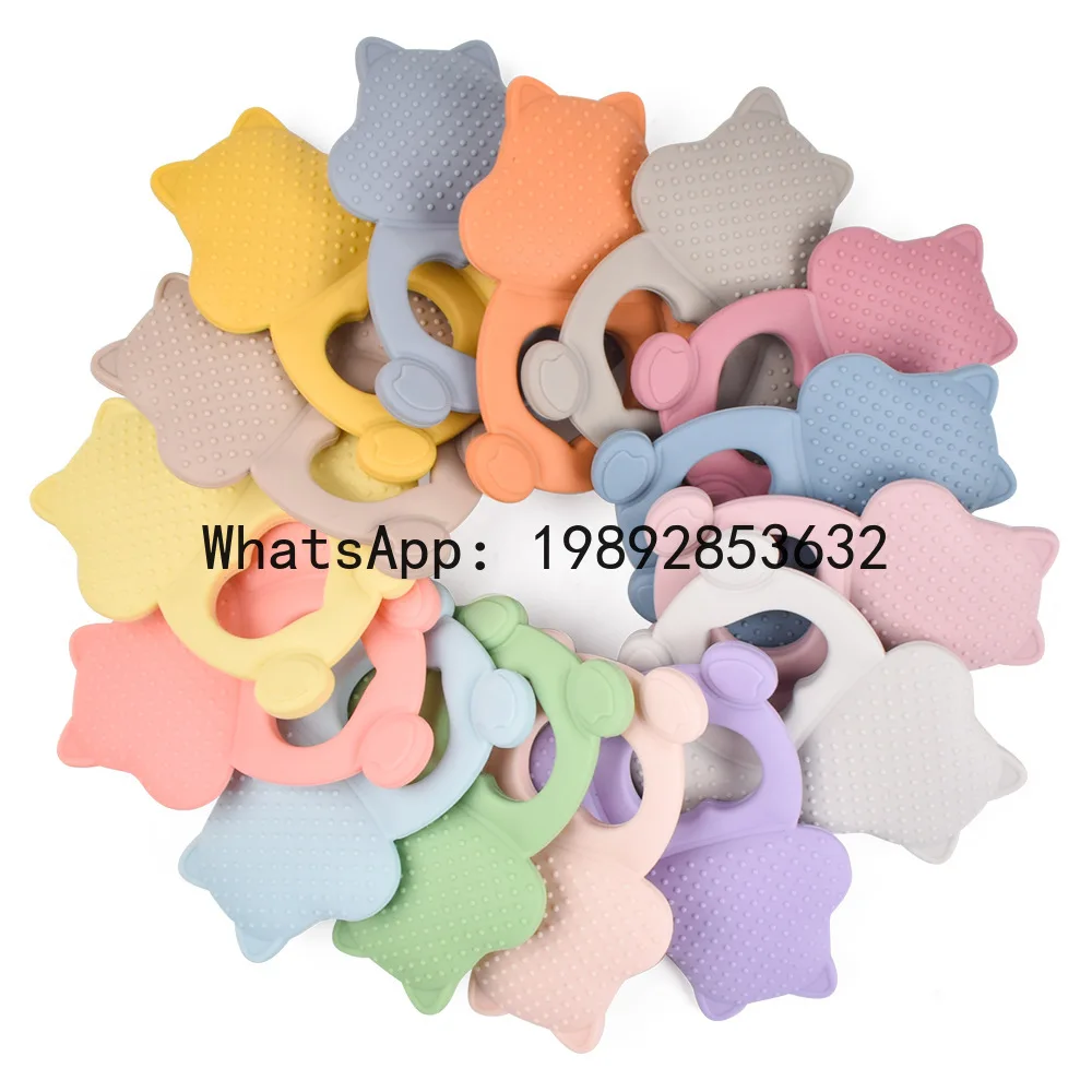 แท่งกัดสำหรับเด็กทารก ทำจากซิลิโคนเกรดอาหาร สามารถต้มได้