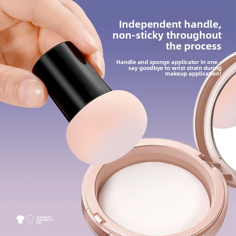 Cabeça de cogumelo pó puff molhado e seco ferramenta de maquiagem esponja pó puff almofada de ar bb creme fundação maquiagem puff