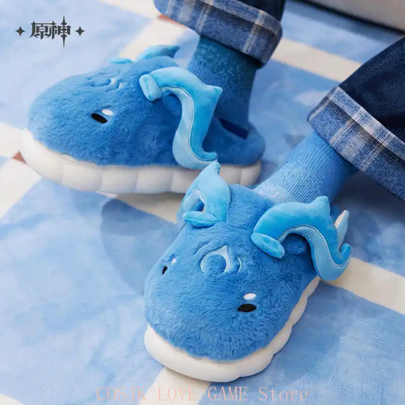 

Official Original Genshin Impact Neuvillette Theme Impression Series Home Slippers Warm Slippers Cosplay Costume Halloween Gift