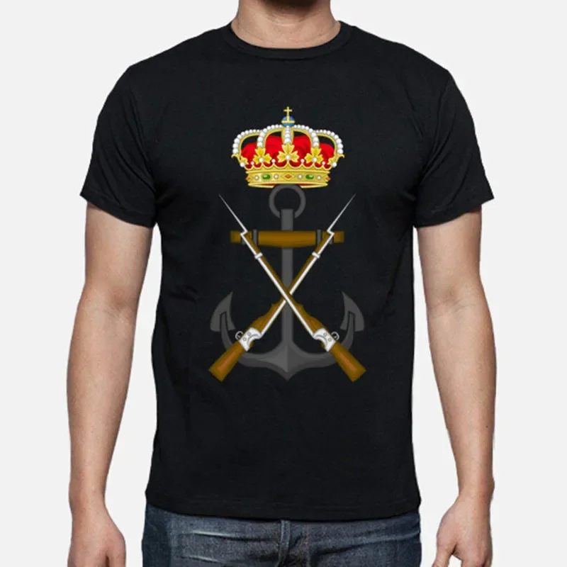 Infantería De Marina Española Men T-Shirt Short Sleeve Casual 100% Cotton O-Neck Summer TShirt Size S-3XL