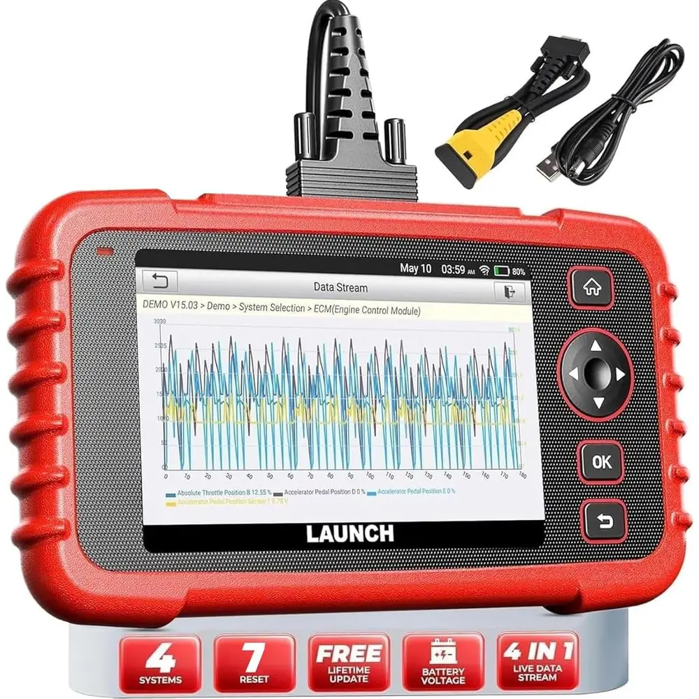 

Advanced OBD2 Diagnostic Tool CRP123X Elite V2.0 - Lifetime Car Engine Code Reader with Reset Functions and Battery Test