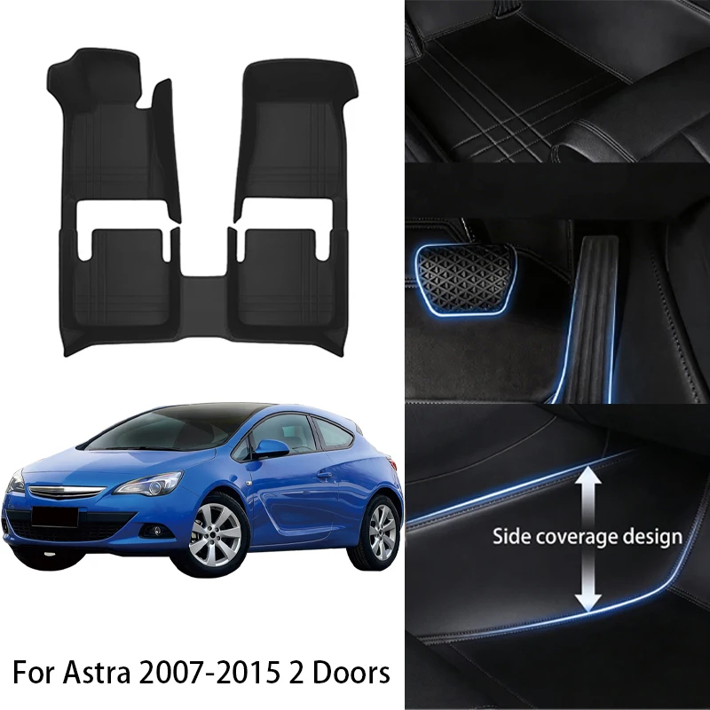 

Автомобильные коврики из искусственной кожи PU, изготовленные на заказ, для Opel Astra 2-дверный, Grandland X, Insignia Sports 2007-2022, аксессуары для интерьера автомобиля