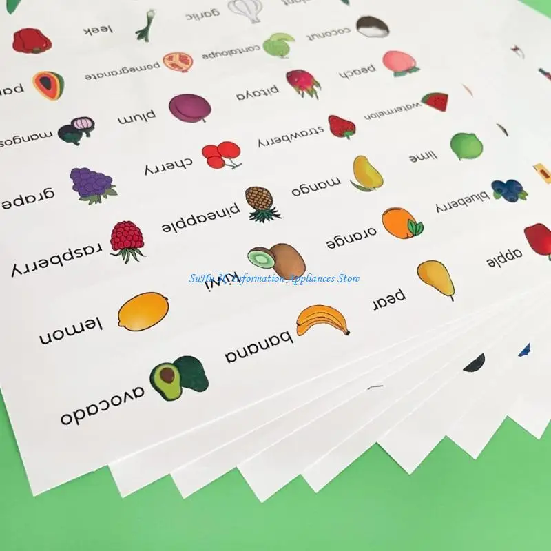 Educational Vocabulary Sticker English Word Sticker Adhesive English Word Labels For Notebook Wall Classroom Decoration