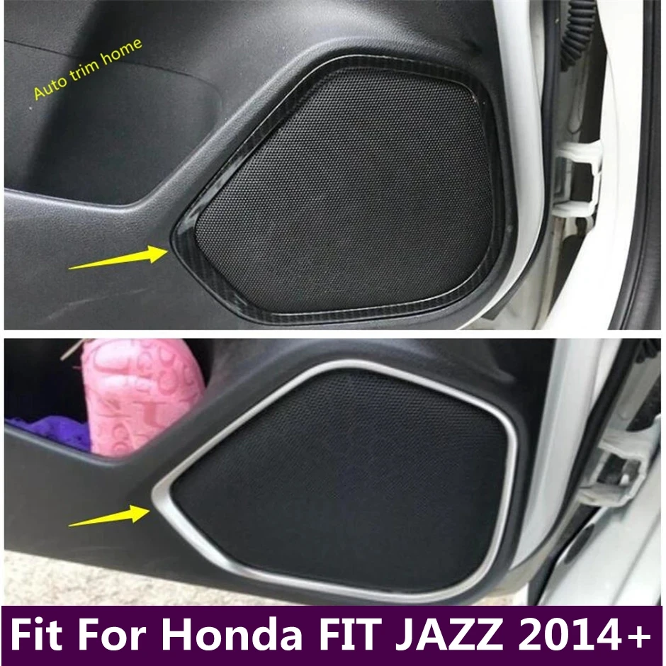 

Inner Door Tweeter Speaker Audio Loudspeaker Sound Decoration Frame Cover Trim For Honda FIT JAZZ 2014 - 2019 Car Accessories