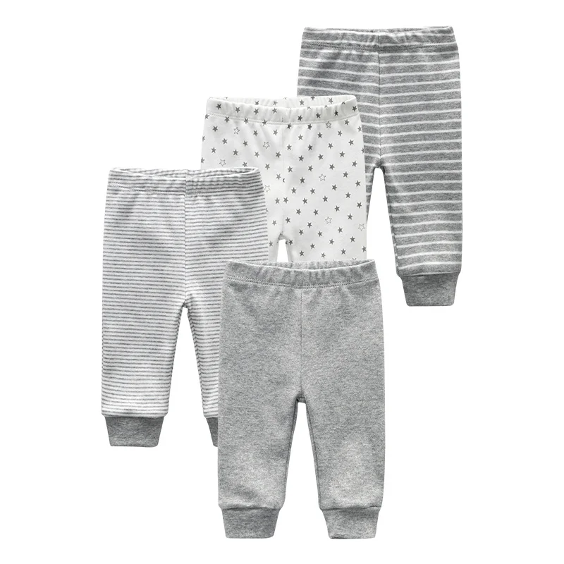 

4Pcs/lot Baby Long Pants Newborn Boy Girl Toddler Clothing 3M 6M 9M 12M Baby Clothes roupas de bebe Trousers Accessories