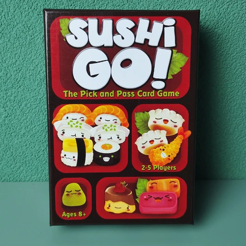 Sushi Go 가족 모임 보드 게임 카드, 재미있는 카드 게임, 파티 인터랙티브 카드 게임, 창의적인 작은 선물, 휴일 액세서리, 1 박스 