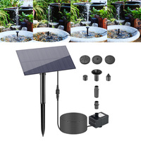 5W 5V Water Fountain Garden Decoration with Stake Solar Power Panel Water Pump Watering System 180L/h Kits for Pool Fish Tank
