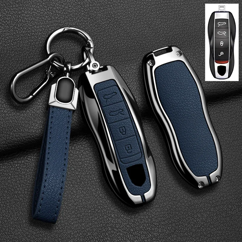Car Key Case Cover For Porsche Cayenne 958 911 Lepin 996 Macan Boxster Panamera 997 944 924 Panamera 718 971 9YA Protect Keychai