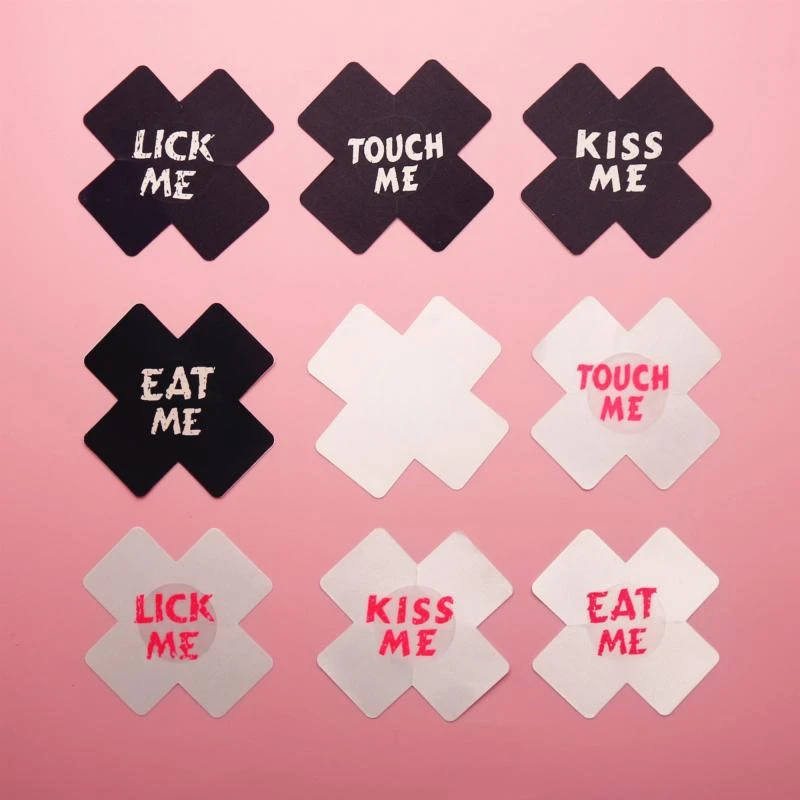 Sexy Lingerie Woman‘s Self-Adhesive Erotic Accessories Cross Chest Paste Disposable Nipple Cover Chest Paste Nipples Sticker