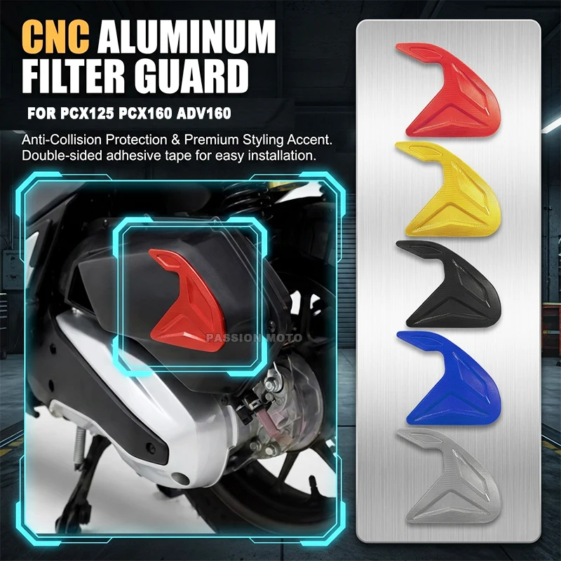 Motorcycle Air Filter Decorative Protective Cover For Honda PCX125 PCX160 ADV160 PCX 125 160 ADV Outer Hood Anti-Collision Guard