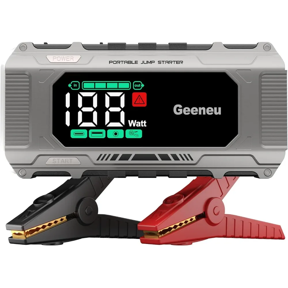 سيارة الانتقال كاتب بطارية البلوز حزمة 8000A 65W PD شحن سريع، المحمولة 12V شاحن بطارية السيارة الداعم صندوق الانتقال (جميع الغاز / 12.0