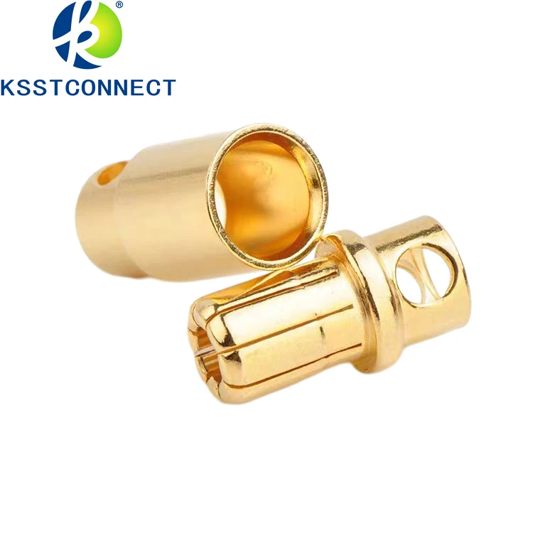 GC8010 5pairs  8.0mm Gold Plated Bullet Connector for RC battery ESC Plug