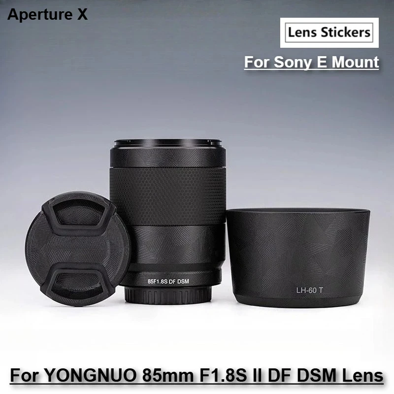 Защитная виниловая пленка-наклейка для объектива YONGNUO 85mm F1.8S II DF DSM для Sony E Mount, YN85mm F/1.8S