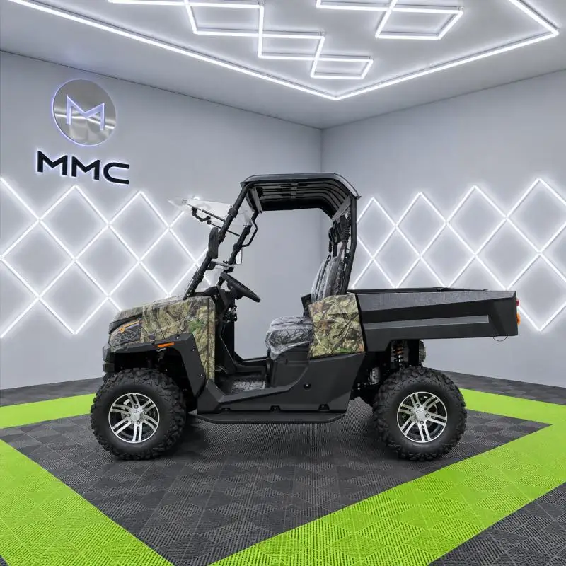 4WD Electric UTV 2 Seater Off Road Utility Vehicle 60V Lithium Battery with Cargo Box for Farm