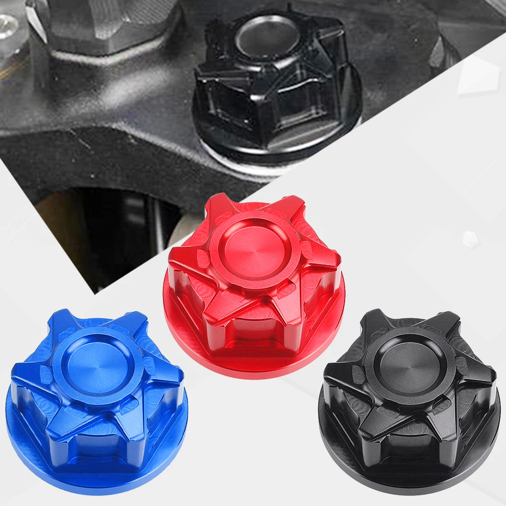 FOR YAMAHA FZ09 FJ09 MT-09/TRACE/ABS XSR900 T7 YZF R7 TRACER900 GT XTZ 700 TENERE 700 RALLY Steering Stem Nut Head Screw Cover