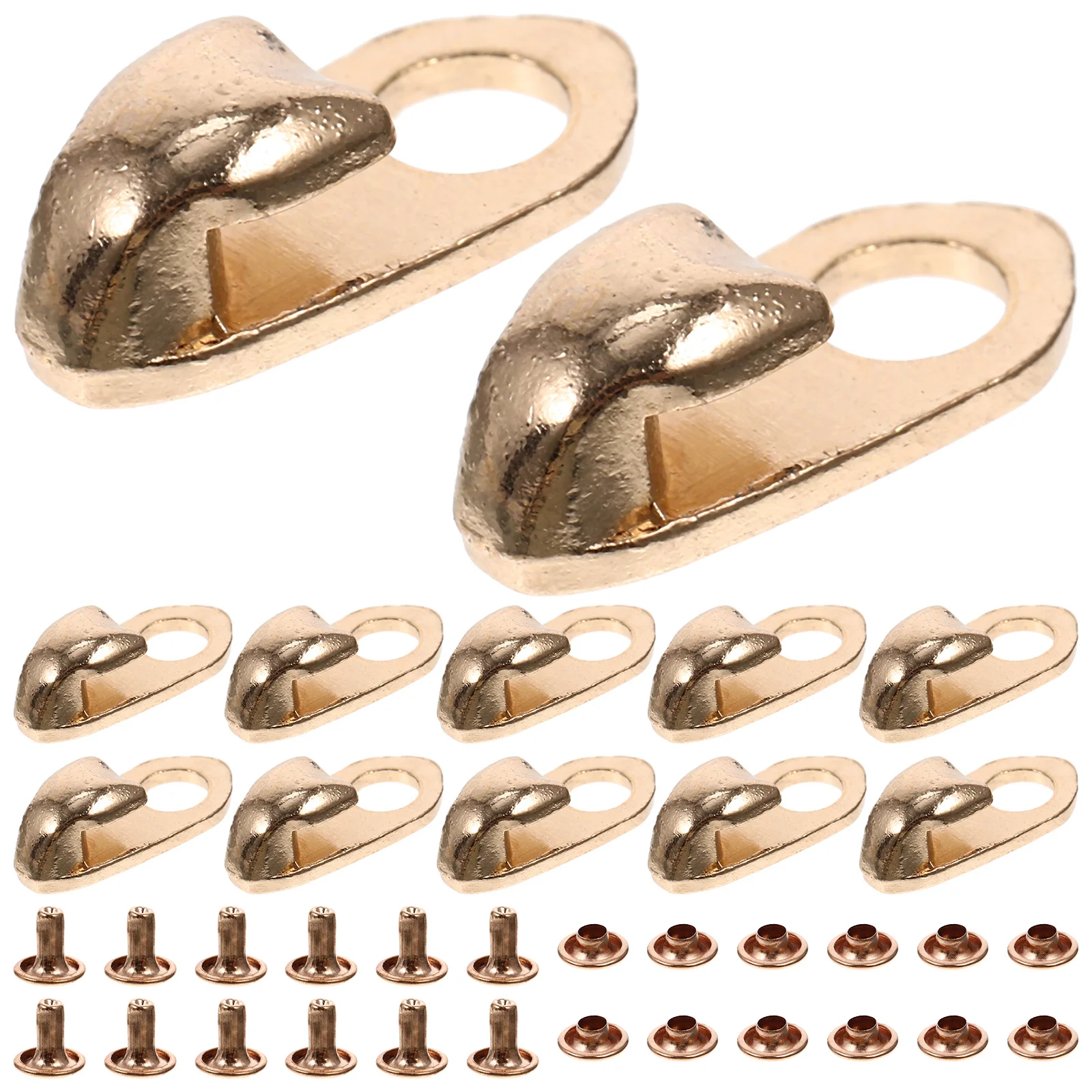 

20Pcs Boot Hooks for Repair Heavy Duty Alloy Shoe Fasteners Hiking Climbing Boot Buckle Locking Mechanism