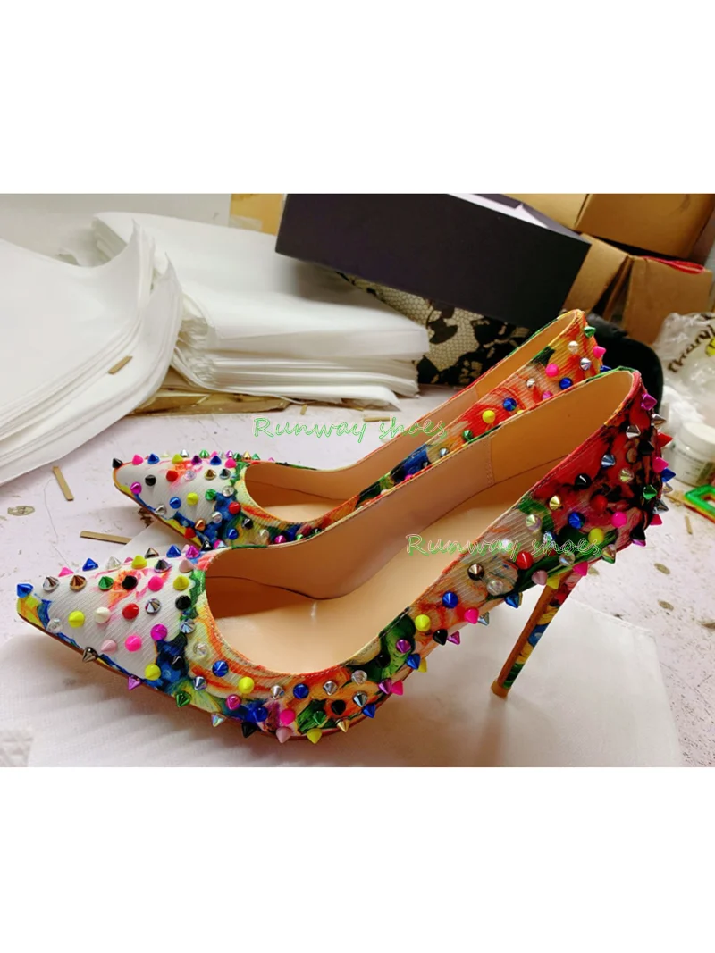 Printing Pointed High heel Mul - Up Lighting Decor 评论和价格