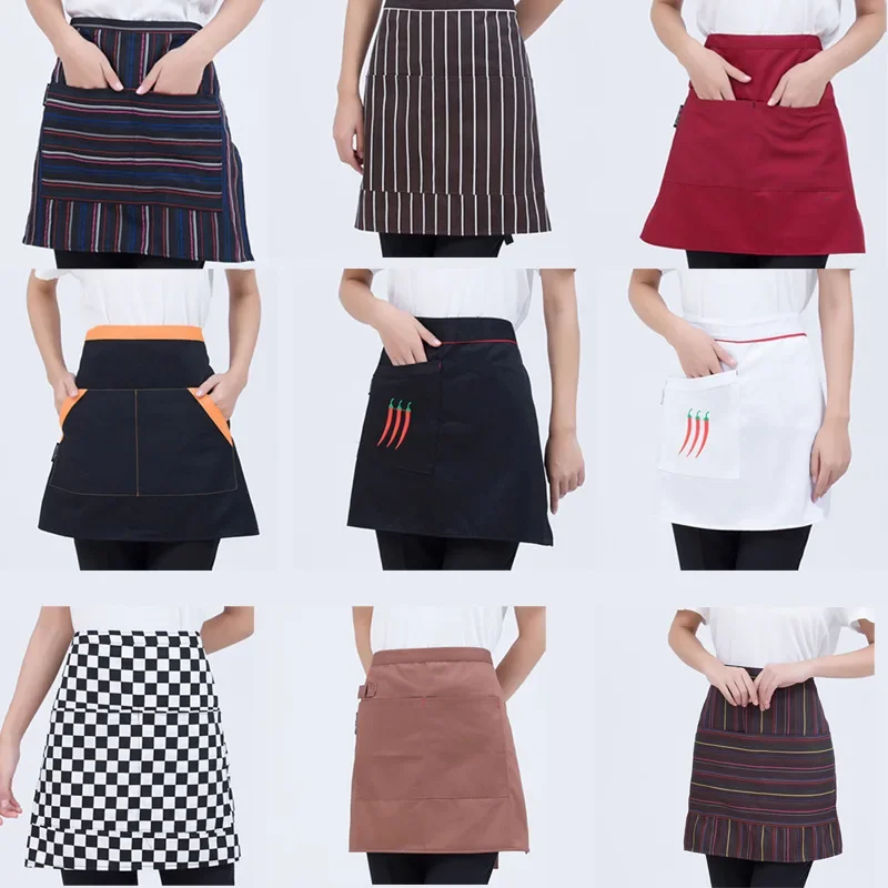 Antifouling Half Apron for Men and Women, Half Aprons, Beautiful Overalls, Suitable for Hotel, Kitchen, Coffee Shop, Waiter, Sho