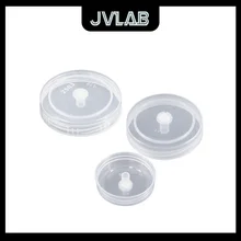Glass Tissue Culture Bottle Lid PP High Transparency Breathable Membrane Laboratory Plant Combination 50pcs Set JVLAB