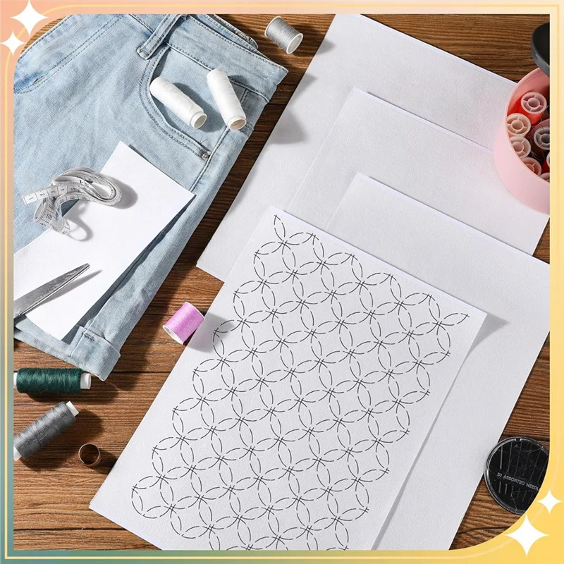 ABGN 20 шт. 8,3X11,7 дюйма водорастворимый стабилизатор вышивки для машинной вышивки и ручного шитья вышивки