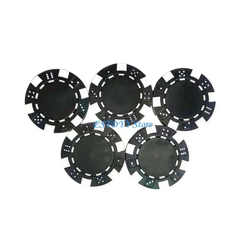 G6DE 25Pcs 11.50g Casinos Chip Roulettes Game Bingo Chip Teaching Coin Enduring
