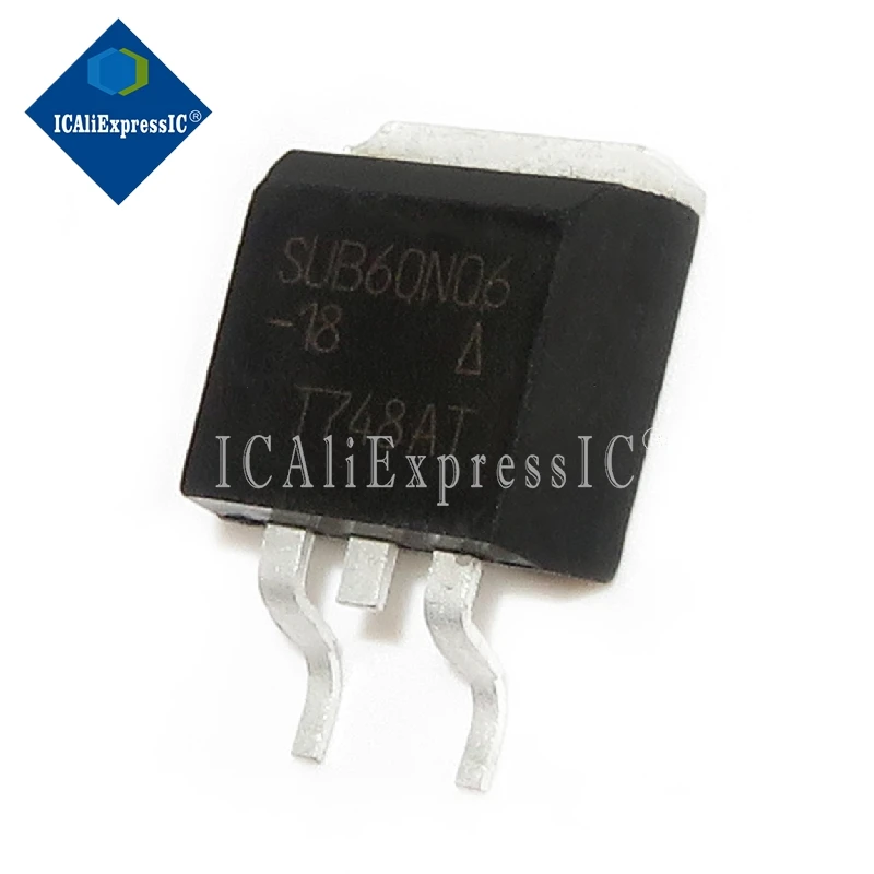 

5PCS SUB60N06-18 T60N06HD TO-263