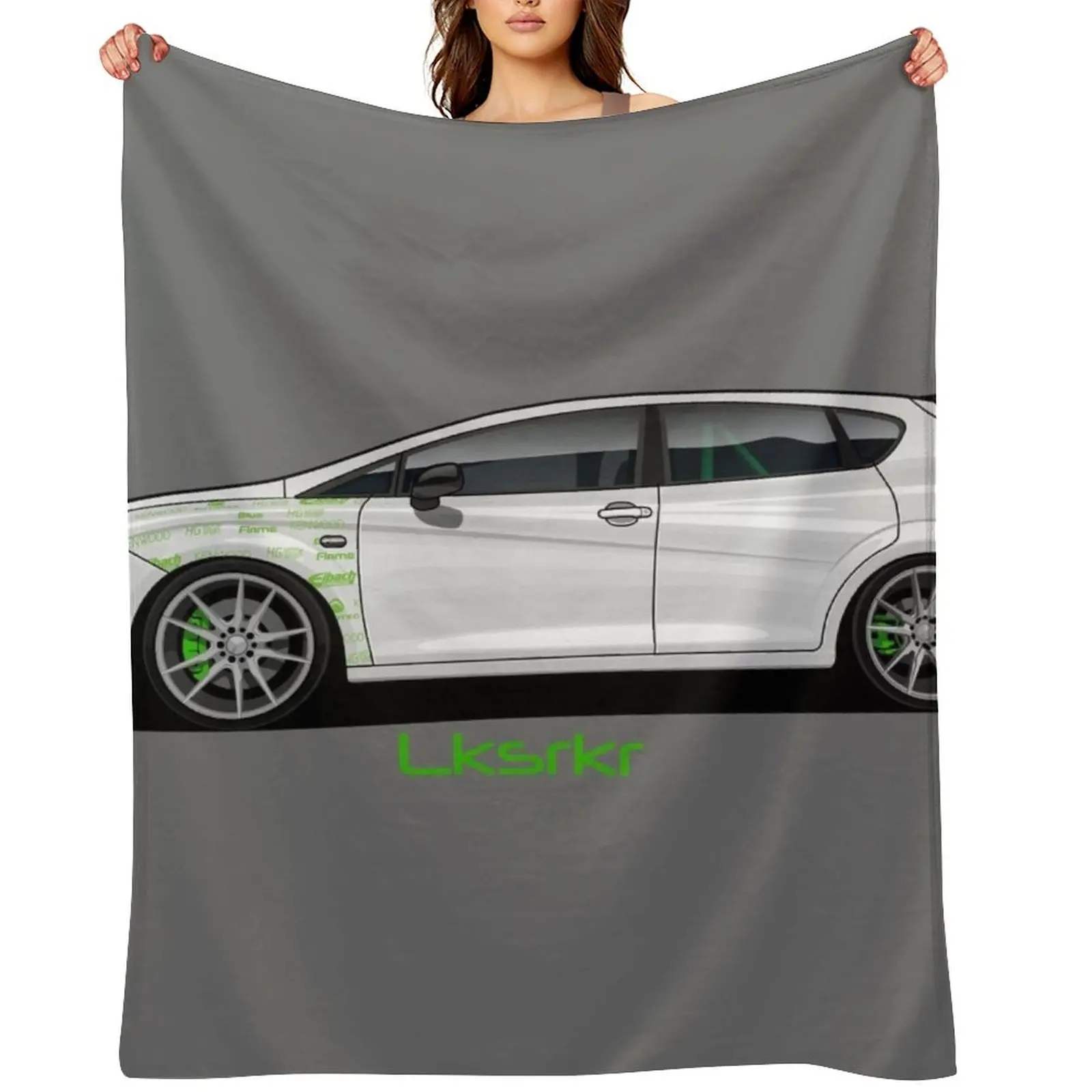 

Seat Leon artwork Throw Blanket Soft Beds Warm blankets ands Polar Blankets